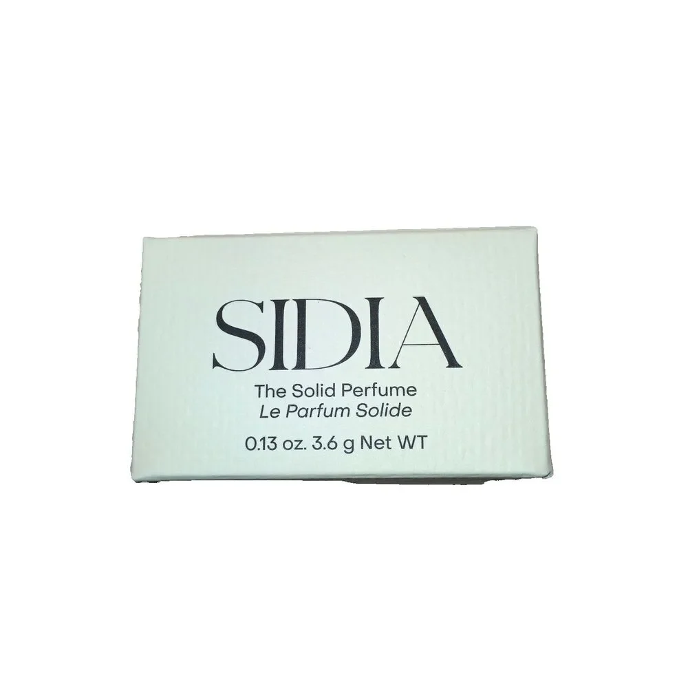 Sidia The Solid Perfume Braless Leather & Vanilla Fragrance in Metal Compact NIB
